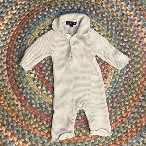 Knitted Collared Romper